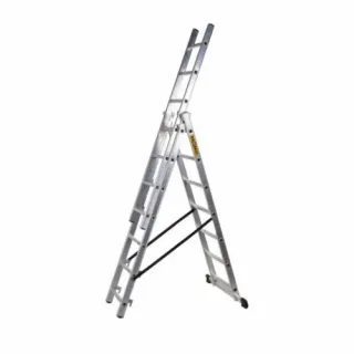 Трираменна алуминиева стълба DRABEST 3x7