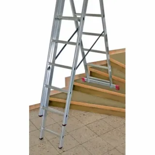 Професионална трираменна алуминиева стълба KRAUSE CORDA 3x10