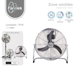 Подов вентилатор FARTOOLS Farelek LOUISIANE / 70 W, 450 mm